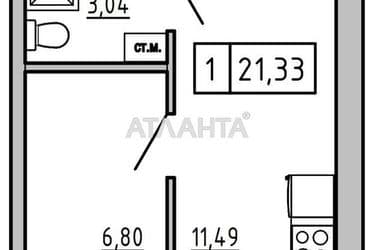1-room apartment apartment by the address st. Spreysa (area 21,3 m²) - Atlanta.ua - photo 17