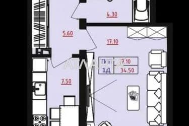 1-room apartment apartment by the address st. Marselskaya (area 34,5 m²) - Atlanta.ua - photo 8