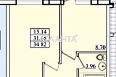 1-кімнатна квартира за адресою Ванний пров. (площа 34,8 м²) - Atlanta.ua - фото 17