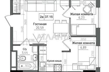 2-rooms apartment apartment by the address st. 7 km ovidiopolskoy dor (area 38 m²) - Atlanta.ua - photo 7