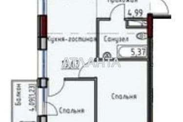 2-rooms apartment apartment by the address st. Inglezi 25 chapaevskoy div (area 50 m²) - Atlanta.ua - photo 7