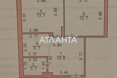 2-rooms apartment apartment by the address st. Frantsuzskiy bul Proletarskiy bul (area 50 m²) - Atlanta.ua - photo 34