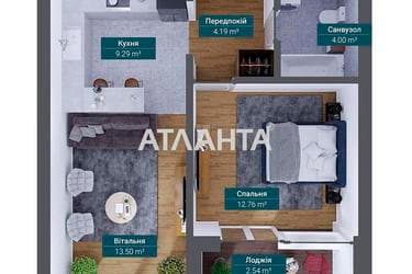 1-кімнатна квартира за адресою вул. Французький бульв. (площа 46,3 м²) - Atlanta.ua - фото 25