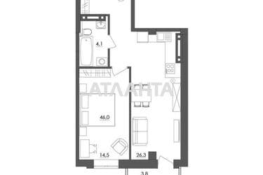 1-room apartment apartment by the address st. Litvaka Borisa Zaslavskogo (area 46 m²) - Atlanta.ua - photo 8