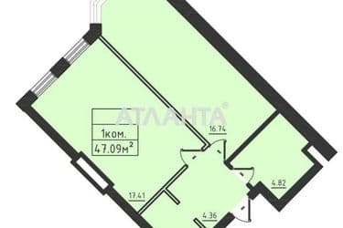 1-кімнатна квартира за адресою вул. Дача ковалевського (площа 47,9 м2) - Atlanta.ua - фото 8