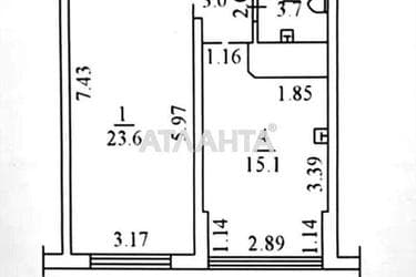 1-кімнатна квартира за адресою Люстдорфська дор. (площа 47 м²) - Atlanta.ua - фото 26