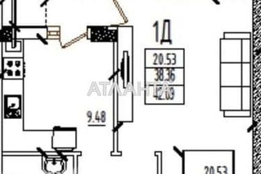 1-room apartment apartment by the address st. Stroitelnaya (area 43 m²) - Atlanta.ua - photo 7