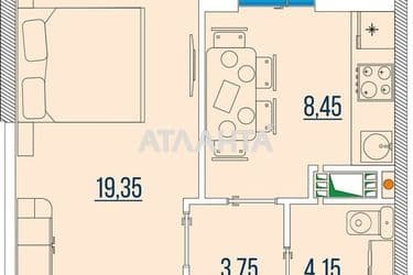2-rooms apartment apartment by the address st. Bugaevskaya Instrumentalnaya (area 58,4 m²) - Atlanta.ua - photo 6