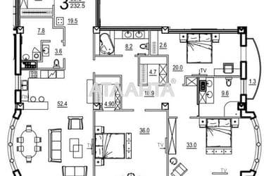 3-rooms apartment apartment by the address st. Frantsuzskiy bul Proletarskiy bul (area 235,4 m²) - Atlanta.ua - photo 25