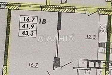 1-room apartment apartment by the address st. Ovidiopolskaya dor (area 43,3 m²) - Atlanta.ua - photo 12