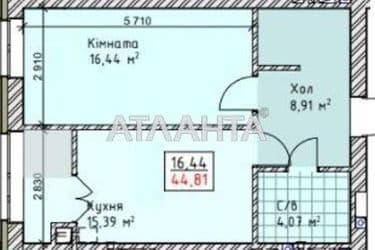 1-комнатная квартира по адресу ул. Сахарова (площадь 44,0 м2) - Atlanta.ua - фото 11