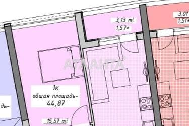 1-кімнатна квартира за адресою Курортний пров. (площа 44,9 м²) - Atlanta.ua - фото 31