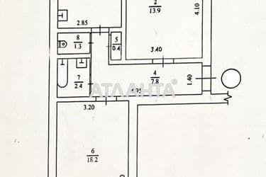 2-rooms apartment apartment by the address st. Gagarina pr (area 52,4 m²) - Atlanta.ua - photo 14