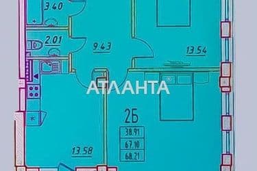 2-rooms apartment apartment by the address st. Mikhaila Zhvanetskogo bul (area 69 m²) - Atlanta.ua - photo 9