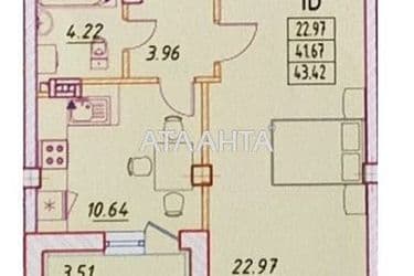 1-room apartment apartment by the address st. Mikhaila Zhvanetskogo bul (area 44 m²) - Atlanta.ua - photo 9