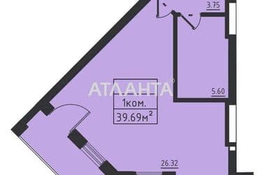 1-room apartment apartment by the address st. Dacha Kovalevskogo Amundsena (area 40 m²) - Atlanta.ua - photo 8