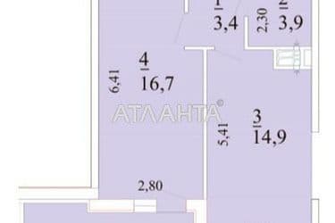 1-room apartment apartment by the address st. Novatorov (area 40,9 m²) - Atlanta.ua - photo 18