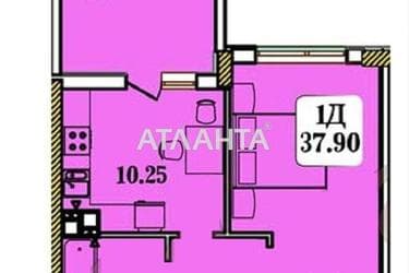 1-room apartment apartment by the address st. Stroitelnaya (area 38 m²) - Atlanta.ua - photo 7