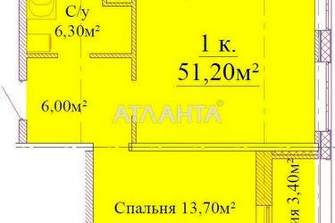 1-room apartment apartment by the address st. Varnenskaya (area 52,2 m2) - Atlanta.ua - photo 3
