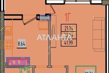 1-комнатная квартира по адресу ул. Строительная (площадь 42 м²) - Atlanta.ua - фото 22