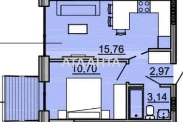 1-room apartment apartment by the address st. Avdeeva chernomorskogo (area 33,6 m²) - Atlanta.ua - photo 4