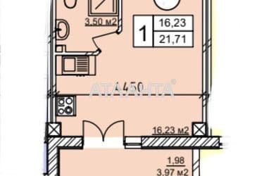 1-room apartment apartment by the address st. Geranevaya (area 21 m²) - Atlanta.ua - photo 12