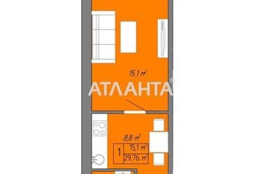 1-room apartment apartment by the address st. Nebesnoy Sotni pr Zhukova marsh pr Leninskoy iskry pr (area 33 m²) - Atlanta.ua - photo 32