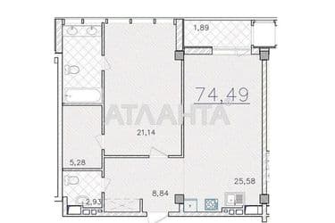 2-rooms apartment apartment by the address st. Frantsuzskiy bul Proletarskiy bul (area 74,5 m²) - Atlanta.ua - photo 24