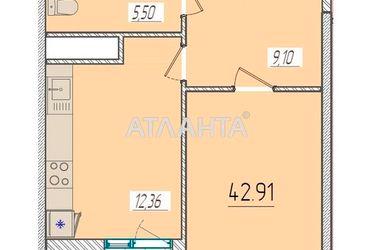 1-кімнатна квартира за адресою вул. Краснова (площа 42,9 м²) - Atlanta.ua - фото 4