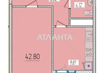 1-кімнатна квартира за адресою вул. Краснова (площа 42,8 м²) - Atlanta.ua - фото 6