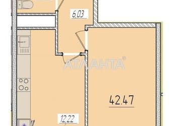 1-room apartment apartment by the address st. Krasnova (area 42,5 m²) - Atlanta.ua - photo 6
