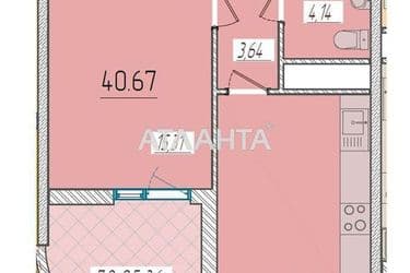 1-room apartment apartment by the address st. Krasnova (area 40,7 m²) - Atlanta.ua - photo 4