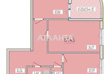 2-кімнатна квартира за адресою вул. Краснова (площа 61,5 м²) - Atlanta.ua - фото 6