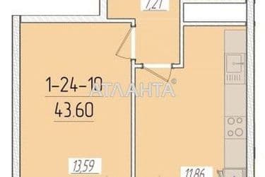 1-комнатная квартира по адресу ул. Краснова (площадь 40,1 м²) - Atlanta.ua - фото 6