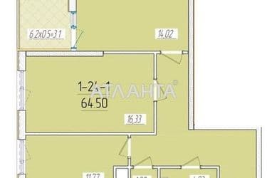 2-комнатная квартира по адресу ул. Краснова (площадь 62,8 м²) - Atlanta.ua - фото 4