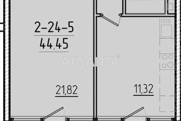 1-room apartment apartment by the address st. Krasnova (area 42,3 m²) - Atlanta.ua - photo 20