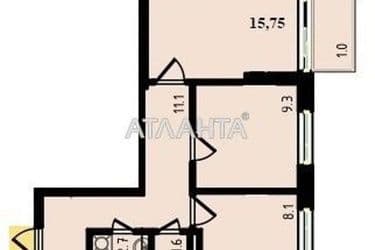 2-rooms apartment apartment by the address st. Nebesnoy Sotni pr Zhukova marsh pr Leninskoy iskry pr (area 49,6 m²) - Atlanta.ua - photo 3
