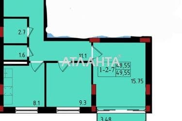 2-комнатная квартира по адресу Небесной Сотни пр. (площадь 49,6 м²) - Atlanta.ua - фото 8