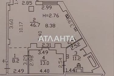 2-rooms apartment apartment by the address st. Fontanskaya dor Perekopskoy Divizii (area 85 m²) - Atlanta.ua - photo 50