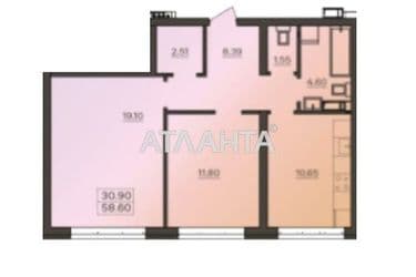 2-rooms apartment apartment by the address st. Marselskaya (area 58,6 m²) - Atlanta.ua - photo 13