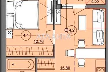 1-комнатная квартира по адресу ул. Бочарова ген. (площадь 42 м²) - Atlanta.ua - imageAlt 10