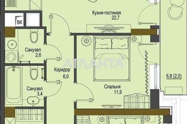 1-room apartment apartment by the address st. Frantsuzskiy bul Proletarskiy bul (area 58,9 m²) - Atlanta.ua - photo 9