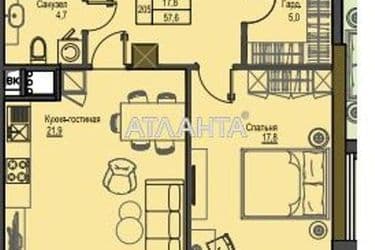 1-комнатная квартира по адресу Французский бул. (площадь 59,0 м²) - Atlanta.ua - фото 10