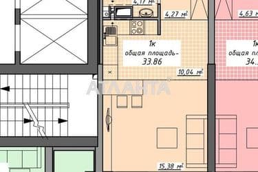 1-room apartment apartment by the address st. Kurortnyy per (area 33,6 m²) - Atlanta.ua - photo 18