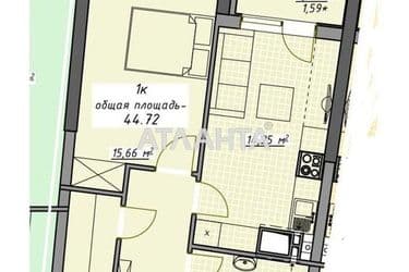 1-room apartment apartment by the address st. Kurortnyy per (area 44,7 m²) - Atlanta.ua - photo 17