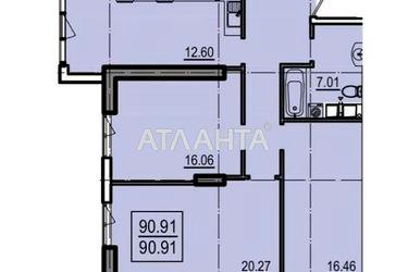 3-rooms apartment apartment by the address st. Dacha kovalevskogo Amundsena (area 90,9 m2) - Atlanta.ua - photo 11