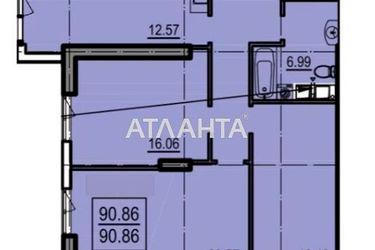 3-комнатная квартира по адресу ул. Дача ковалевского (площадь 90,9 м²) - Atlanta.ua - фото 9