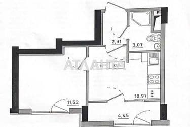 1-room apartment apartment by the address st. 7 km ovidiopolskoy dor (area 33 m²) - Atlanta.ua - photo 14