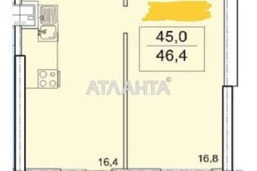 1-room apartment apartment by the address st. Topolinnyy per (area 46,4 m²) - Atlanta.ua - photo 9