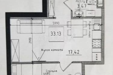 1-кімнатна квартира за адресою 7 км Овідіопольської дор. (площа 33,1 м²) - Atlanta.ua - фото 10